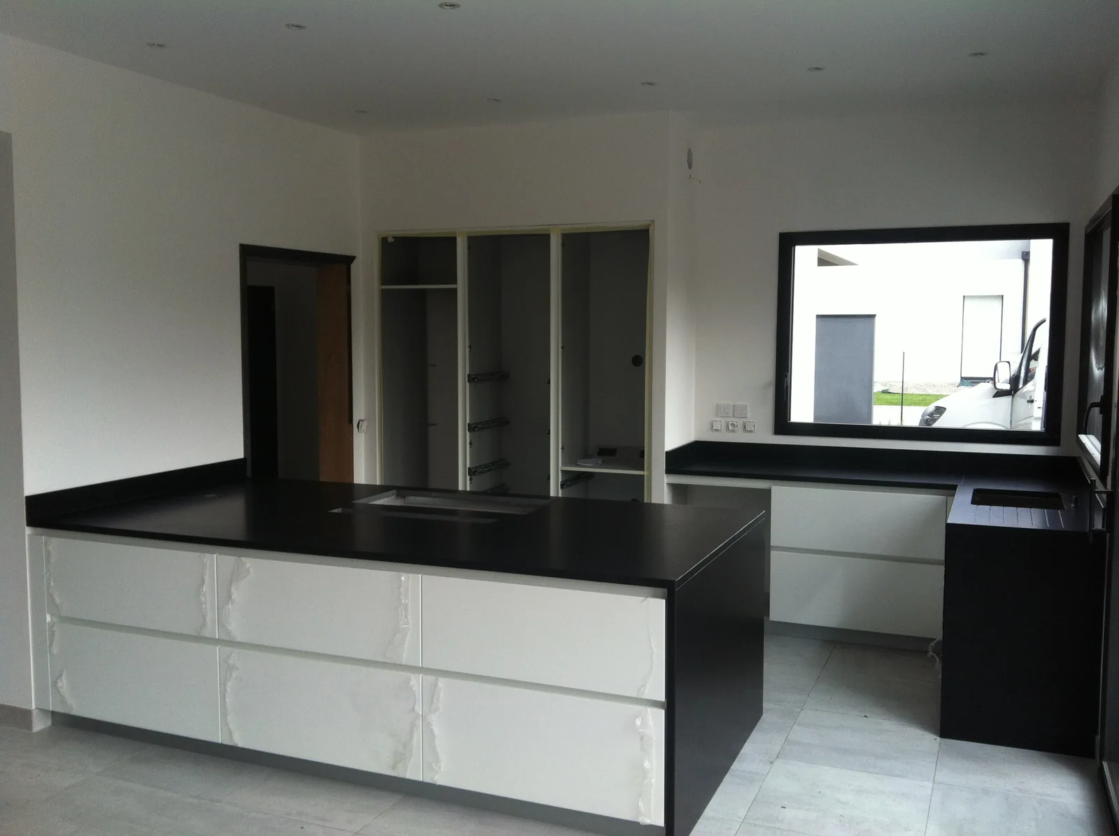 Plan de travail de cuisine en granit sur mesure